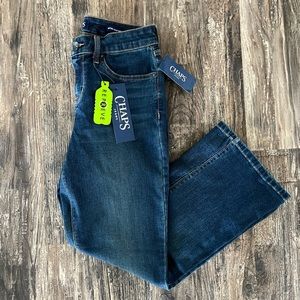 👖NWT Chaps jeans mid rise crop kick Addison women’s jeans soft stretch 4 / 27
